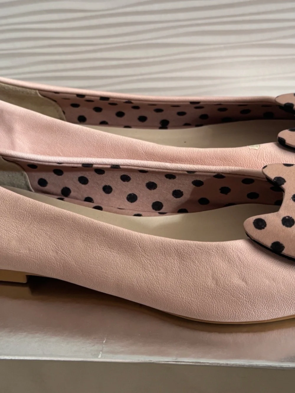 Korean Spur Sweet Little Kitty Flats Pink